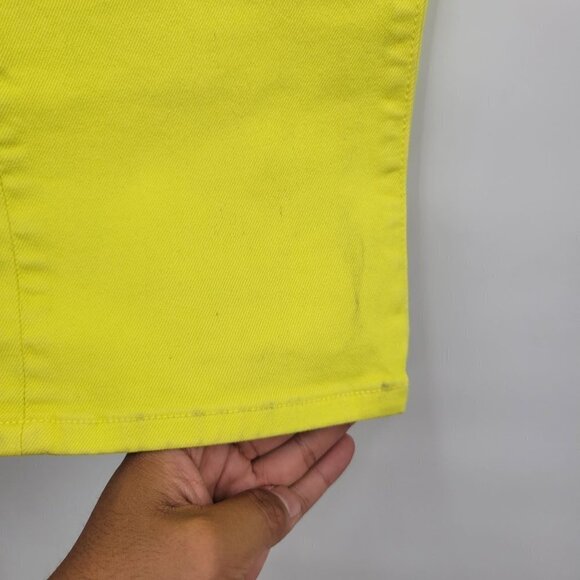 BLDWN Vintage Straight Leg Jeans High-Rise Slim Fit Ankle Denim 27 Women Yellow - Picture 6 of 16